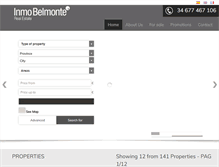 Tablet Screenshot of belmonteinternational.com